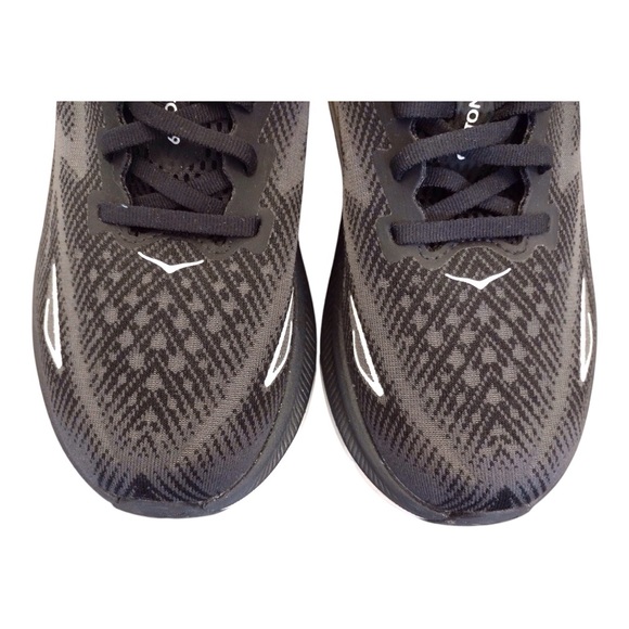 HOKA Clifton 9 Womens Size 7.5D Wide Black White Running Walking Shoes Nice cond - Picture 5 of 14